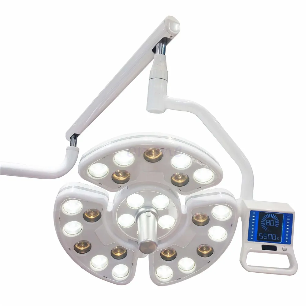 Dental Medical LED Planting Shadowless Lamp With 26 Leds For Surgical Operation Ceiling Lamp Arm