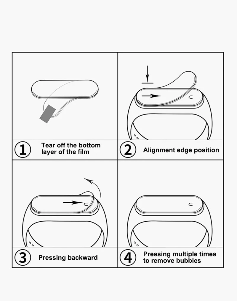 Screen Protector Clear Full Protective Film For Apple Watch 7 6 SE 5 4 40MM 44MM Not Tempered Glass For iWatch 7 3 2 1 45MM 41MM