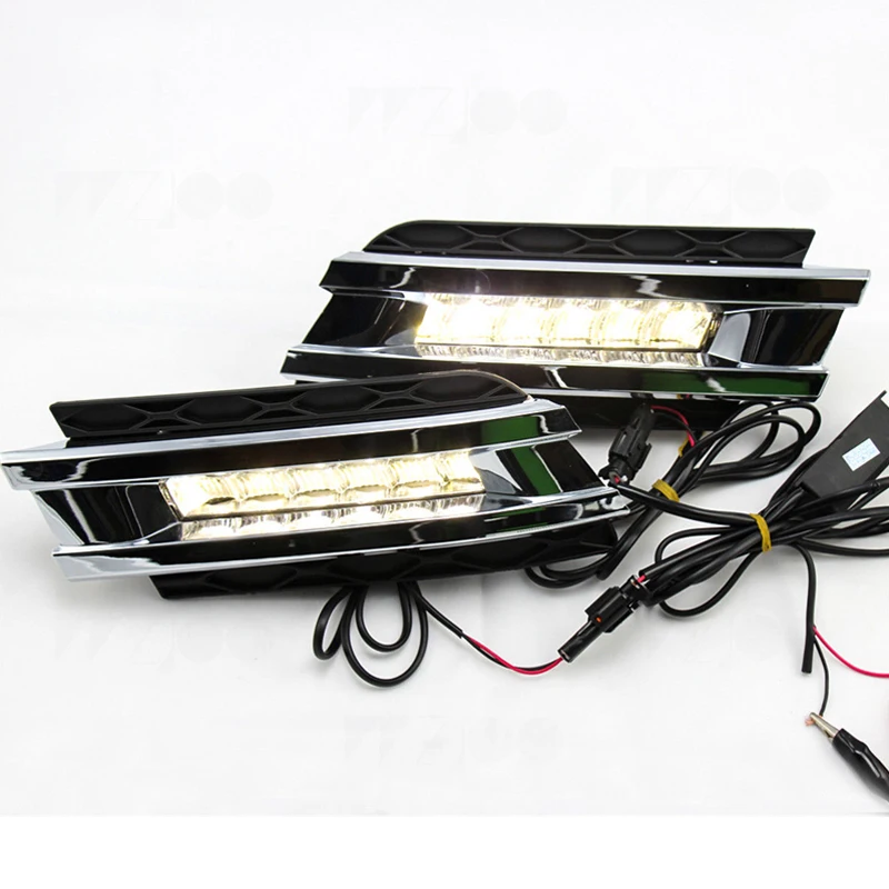 Car stying 12V LED Daytime Running Lights Foglight For 06-09 Mercedes X164 GL-Class GL320 GL350 GL550 GL450 auto Accessories