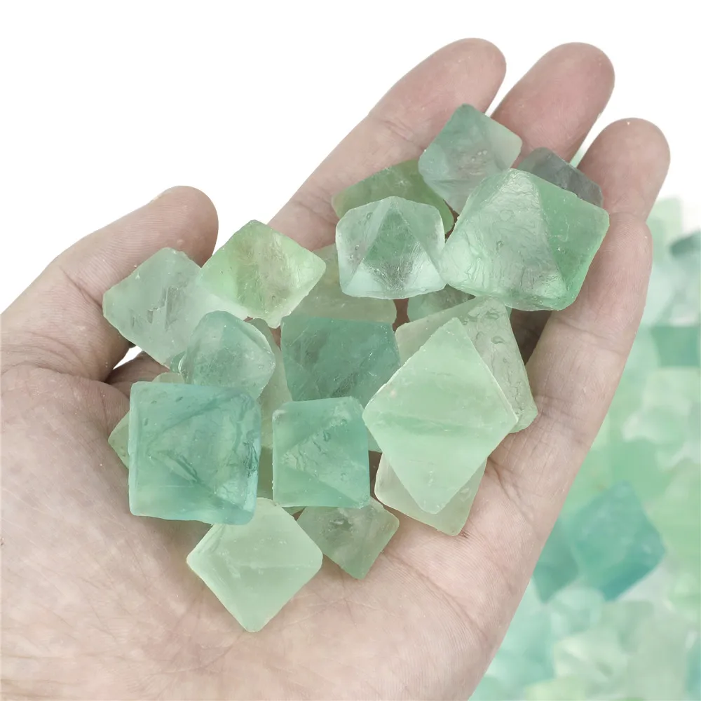 Natural Green Flourite Stones Raw Minerals Home Decor Crystal Quartz Healing Energy Stones