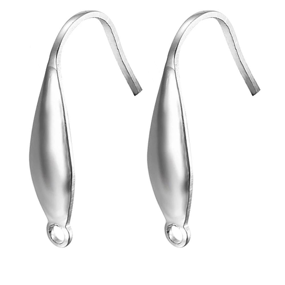 20Pcs/Lot Stainless Steel French Earring Hooks Not Allergic Ear Clasps For DIY Jewelry Making Findings