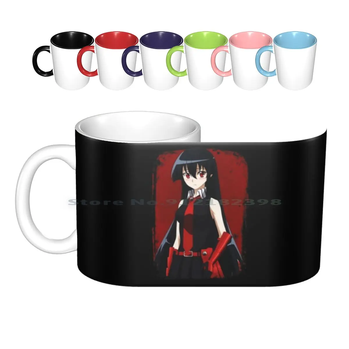 Akame Ga Ceramic Mugs Coffee Cups Milk Tea Mug Akame Ga Akame Ga Kill Creative Trending Vintage Gift Bottle Cup