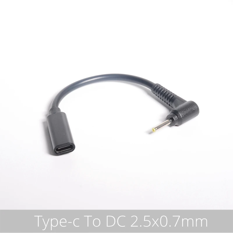 USB 3.1 Tipo C PD Power Adapter Converter, DC Plug Cabo de Conector, 4.0x1.7mm Masculino para Asus e Toshiba Laptop