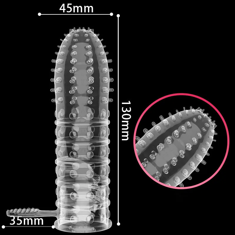 Sex Toys for Men Penise Enlargement Wolf Teeth Set Penis Set Crystal Suite Male Extended Delay Pointed Clitoris Massager Factory