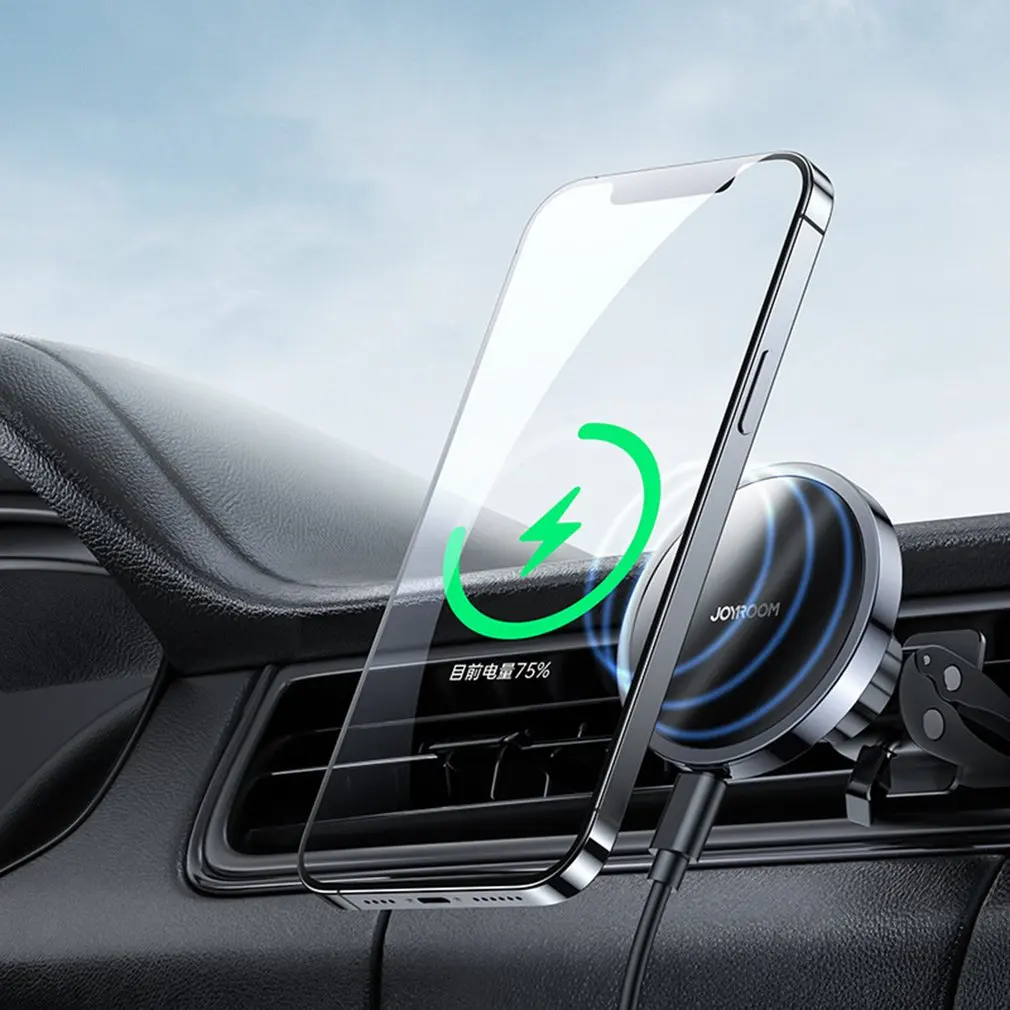 15W Qi Magnetische Drahtlose Auto Ladegerät Telefon Halter für iPhone 12 Pro Max Universal Wireless Lade Auto Telefon Halter für Huawei