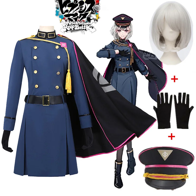 

DRB Division Rap Battle Aohitsugi Nemu Cosplay Costume Hypnosis Mic Suit With Cape Halloween Costumes for women men