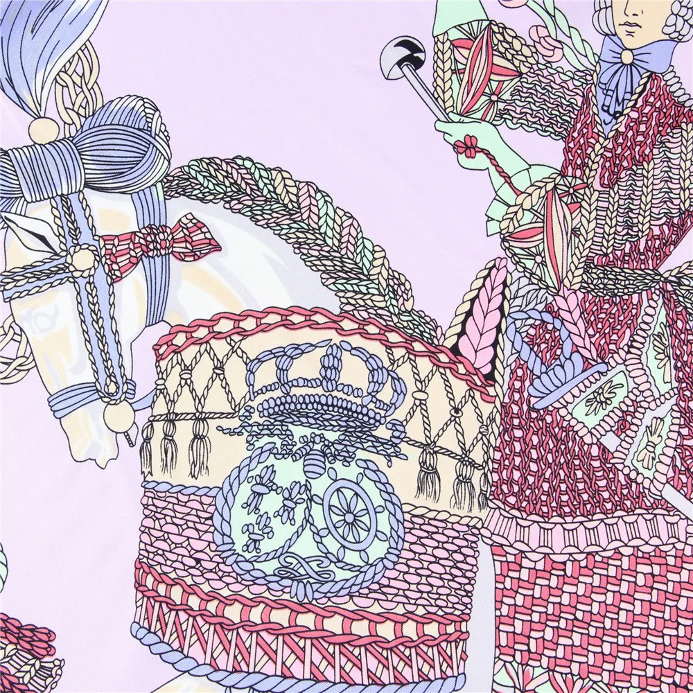 Manueller handgerollter Twill-Seidenschal für Damen, Paukendruck, quadratische Schals, Echarpes, gekräuselte Foulards, Femme, Wickeltuch, Bandana, Hijab, 90 cm – Detail 10