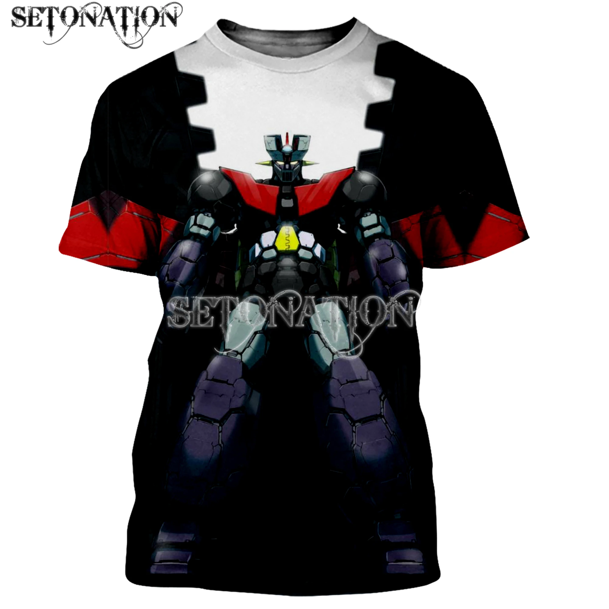 Mazinger z customize men /women New fashion cool 3D printed t-shirts Harajuku style streetwear summer tops dropshipping