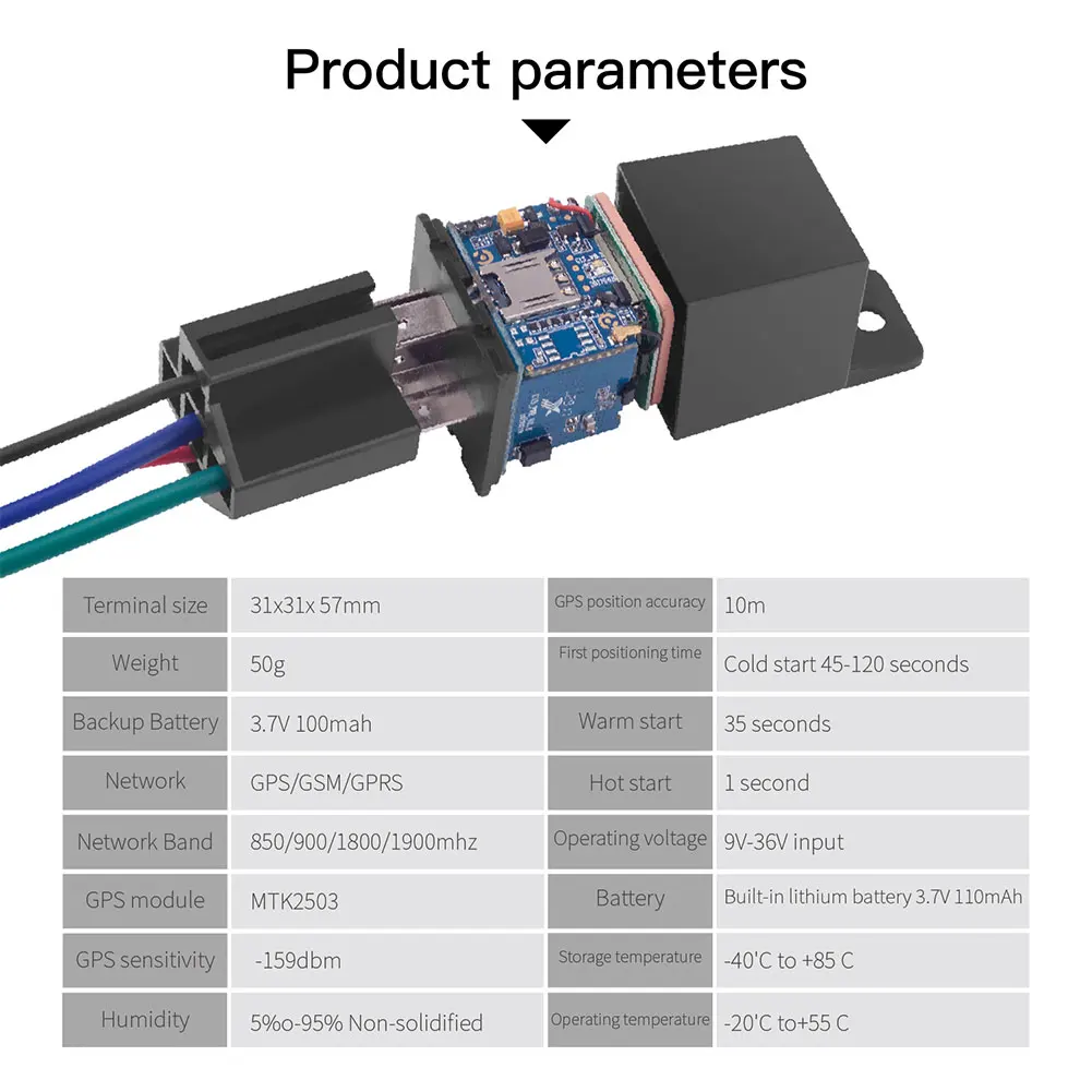 Mini GPS Tracker Auto Tracker Micodus Relais Design Schnitt Kraftstoff GPS Anti-diebstahl Echtzeit Überwachung System GPS locator Tracking