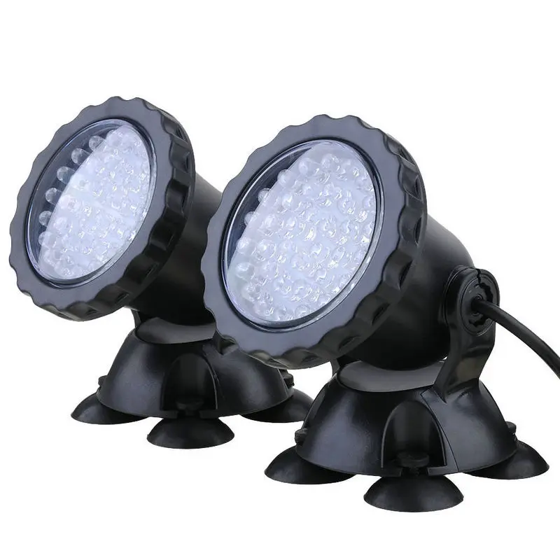 2 lichter/Set Aquarium Wasserdicht Spot Licht unterwasser scheinwerfer Tauch Garten teich aquarium Brunnen Frühling Beleuchtung 36LED