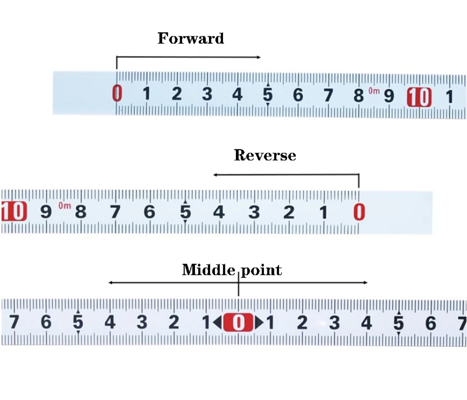 1PC High Quality Metric Sticky Ruler Can Stick  Ruler With Glue  Middle Ruler Scale Sticker, Self-Adhesive Flat Tape Measure New