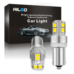 High Power Canbus Error Free BA9S T4W BAX9S H6W BAY9S H21W LED Reverse Parking Side Light License Plate Lights White yellow blue