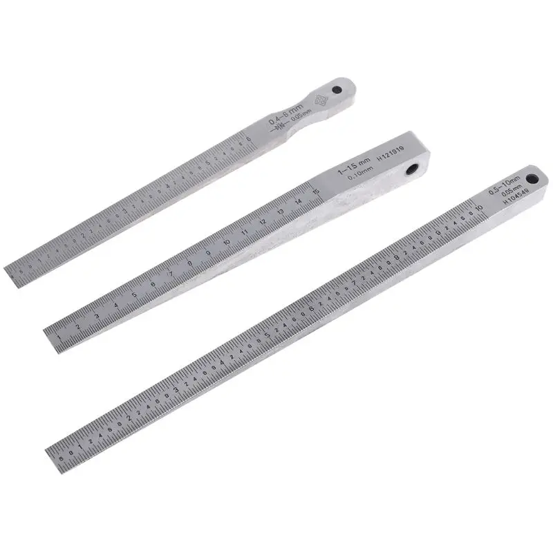 2024 New Taper Gauge Welding Feeler Wedge Gauge Hole Measure Tool 1-15mm 0.5-10mm 0.4-6mm