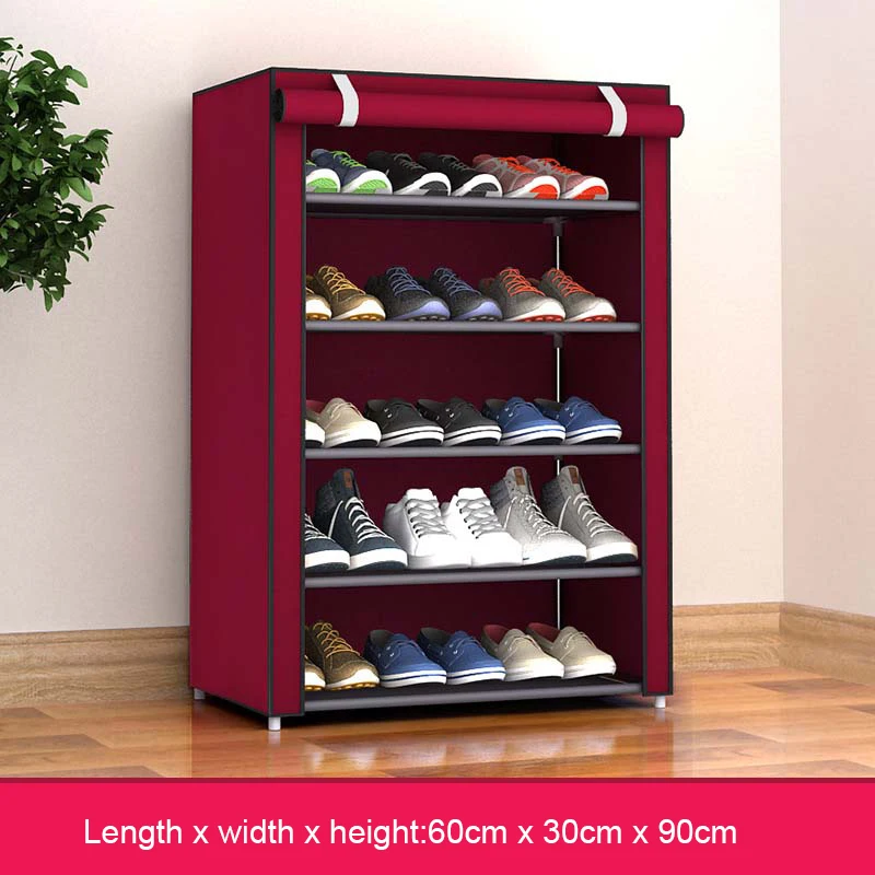 Nonwoven Fabric Simple Shoe cabinets Close to the Door Removable Shoe Rack Organizer Home Furniture Storage Cabinet Shoes Rack