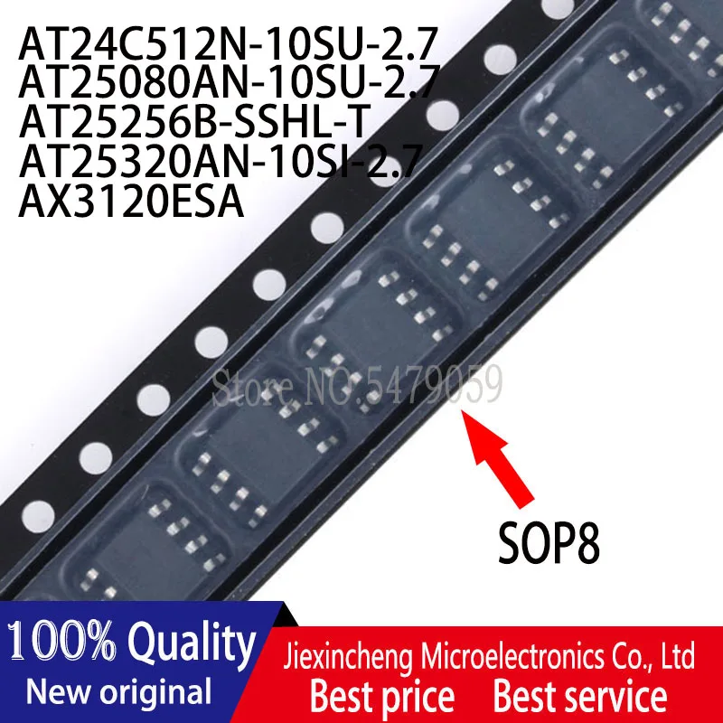 AT24C512N-10SU-2.7 24C512N AT25080AN-10SU-2.7 25080AN AT25320AN-10SI-2.7 25320AN AX3120ESA AX3120 oryginalny