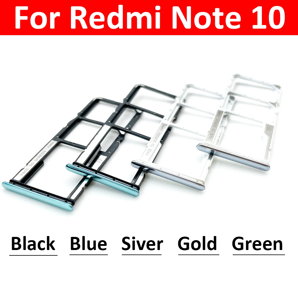 10Pcs/lot, SIM Card Tray Slot Holder Adapter Accessories For Xiaomi Redmi Note 10