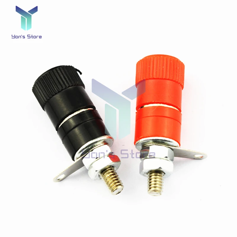 2 Chiếc 1 Đôi JS-910B 4Mm Ổ Cắm Nữ Ràng Buộc Chuối Cắm Bài Thiết Bị Đầu Cuối Cho Loa Âm Thanh Nhỏ Hơn 5A Và 1KV