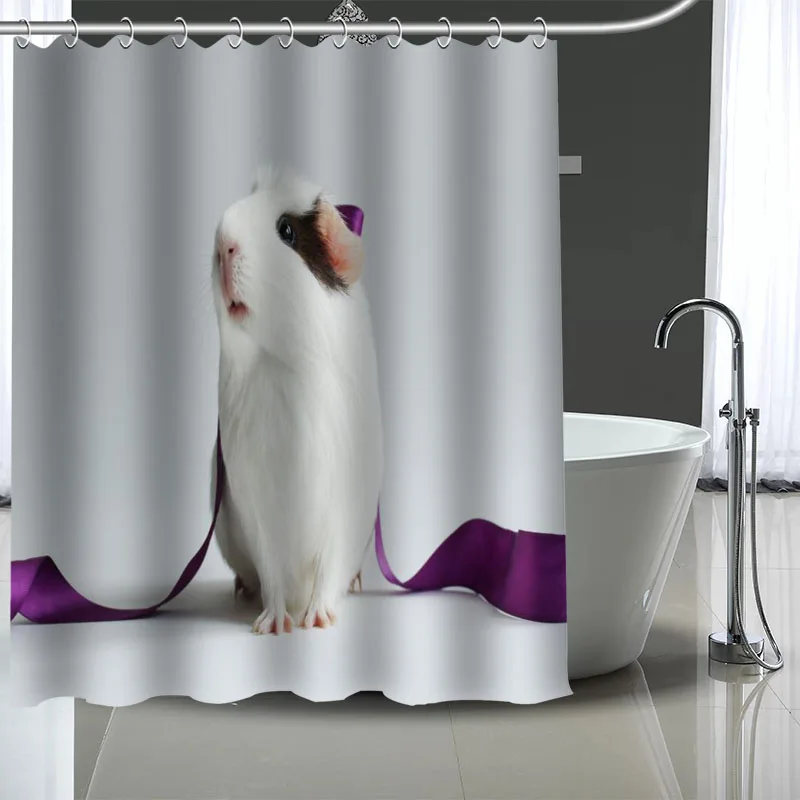 Hot Sale Hamster Custom Pattern Polyester Bath curtain Waterproof Shower Curtains DIY Bath Screen Printed Curtain for Bathroom