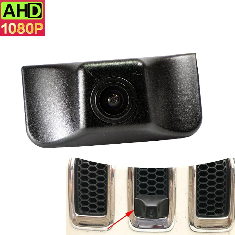 

1920*1080P AHD Night Vision Car Front View Logo Camera for Jeep cherokee Grand Cherokee 2016 to 2018 front grille camera