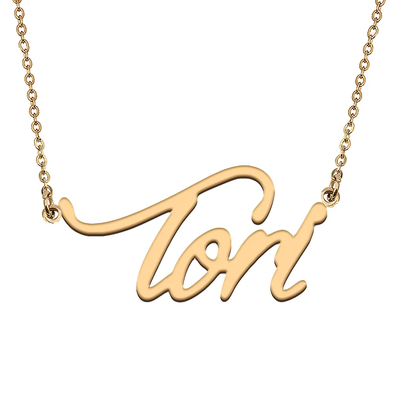 Tori Custom Name Necklace Customized Pendant Choker Personalized Jewelry Gift for Women Girls Friend Christmas Present