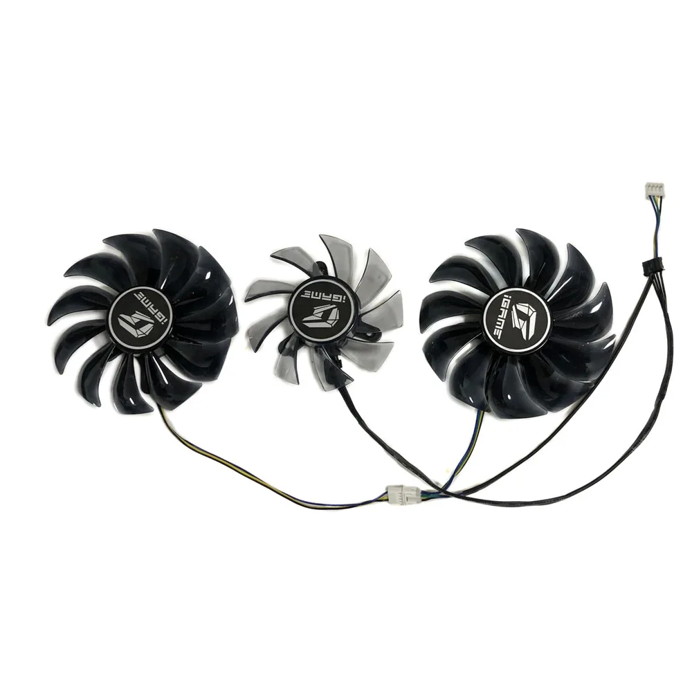 

3Pcs/Set 75MM*1+85MM*2 PVA080E12R GPU Cooler For Colorful RTX 2070 SUPER Advanced OC-V VGA Graphics Card As Replacement