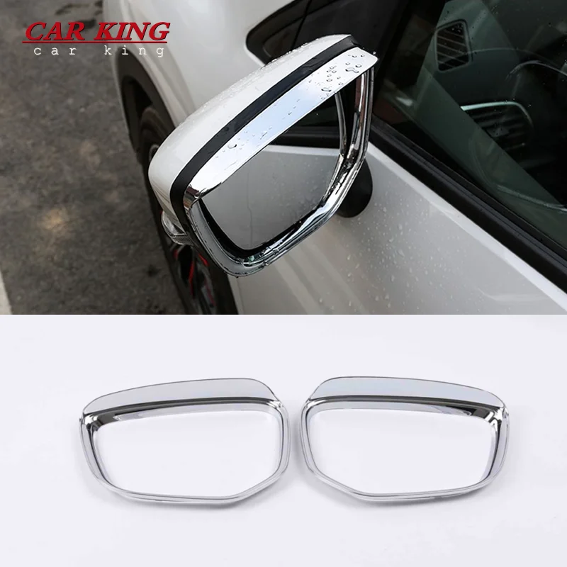 

For Mitsubishi Eclipse Cross GK 2018 2019 2020 ABS Rear View Mirror Rain Eyebrow Cover RearView Trims Car Styling Accessories