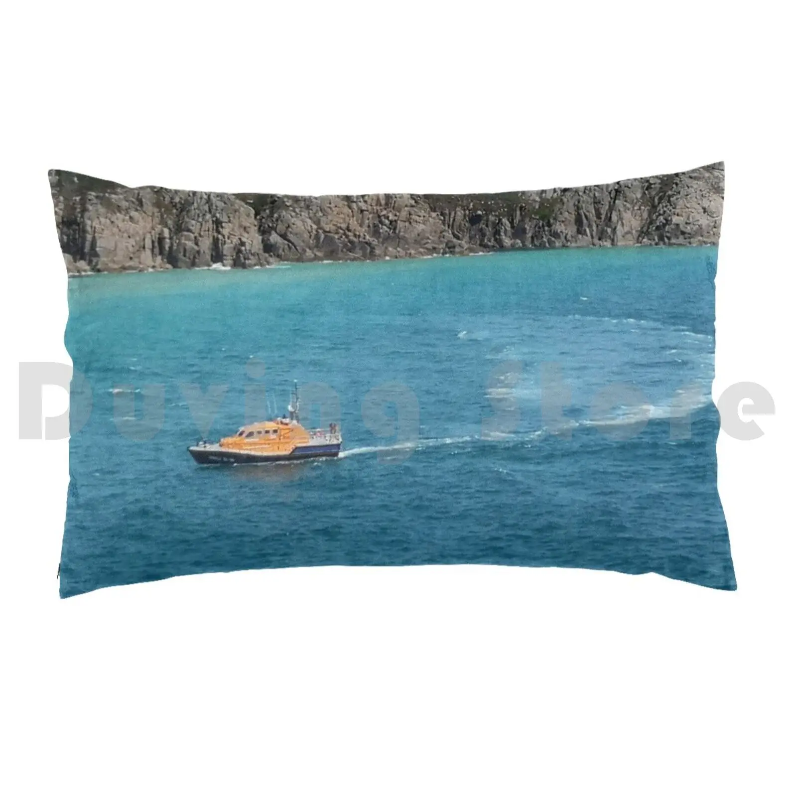 Rnli Lifeboat Uk Pillow Case 20*30 Inch Lifeboat Rescue Sea England Volunteer Team Boat Self Righting Suit