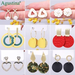 Agustina New stud earrings women drop earrings fashion jewelry korean Hanging earrings Acrylic Pearl Wedding earring Trend Gift