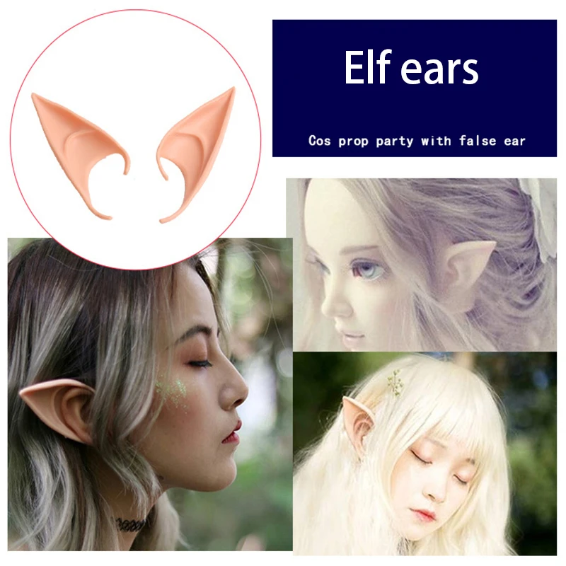 

Party Decoration Latex Ears Fairy Cosplay Costume Accessories Angel Elven Elf Ears Photo Props Adult Kids Toys Vampire Halloween