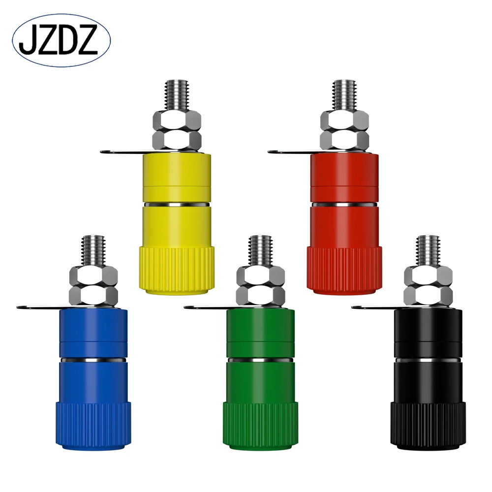 JZDZ 10pcs 4mm Banana Socket Binding Post Nut Banana Plug Jack Electrical Connector Terminal DIY Parts J.50001