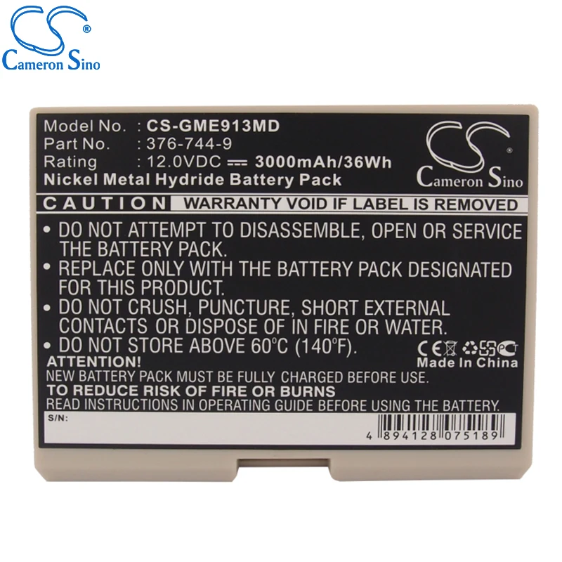 CameronSino Battery for GE Hellige Defibrillator CardioServ SCP-913 fits GE 30344030 Medical Replacement battery 3000mAh/36.00Wh