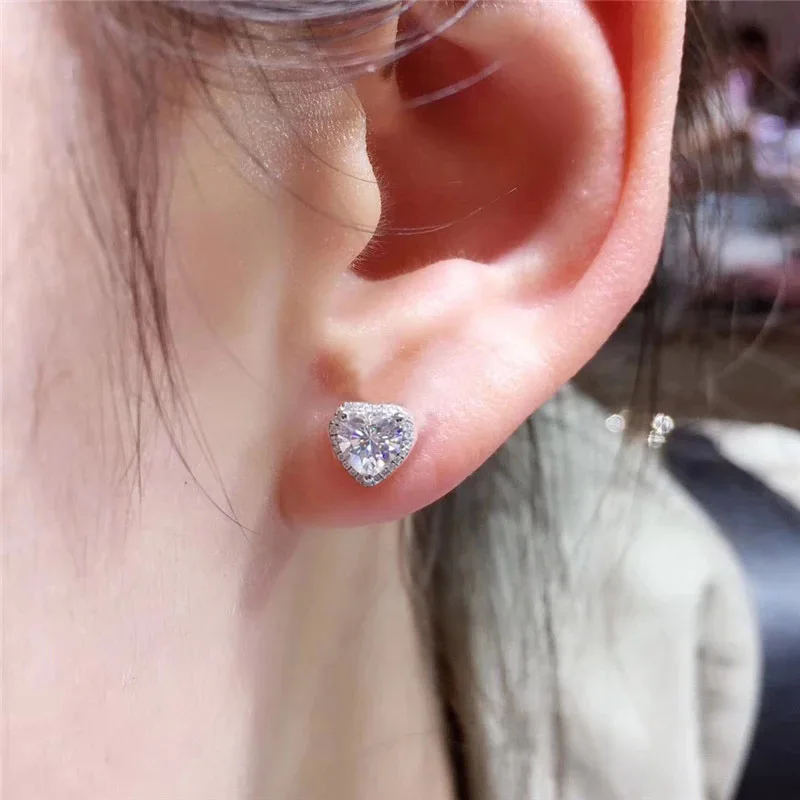 Shiny Ästhetischen Stud Ohrring Für Frauen Neue Jahr Geschenk Piercing Wunderschöne CZ Zirkon frauen Earing Modeschmuck Zubehör E082 – Detail 4