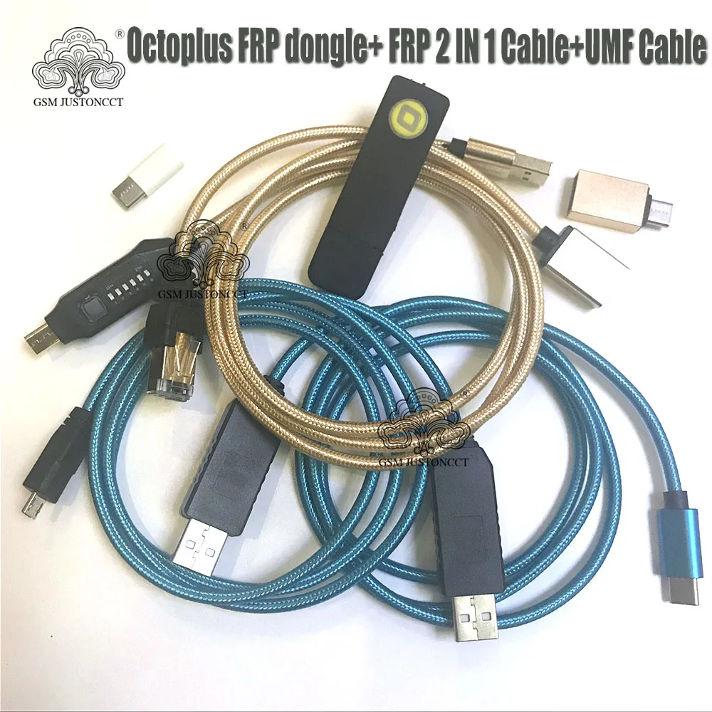 2025 Newest sales ORIGINAL Octopus FRP tool/Octoplus FRP dongle+ Octoplus FRP USB UART 2 IN 1 Cable+ALL BOOT Cable for Samsung