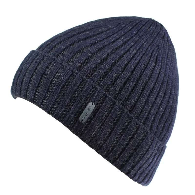 Connectyle Classic Fashion Men\'s Warm Winter Hats Thick Rib Knit Cable Cuff Beanie Watch Cap with Fleece Lining Skull Cap