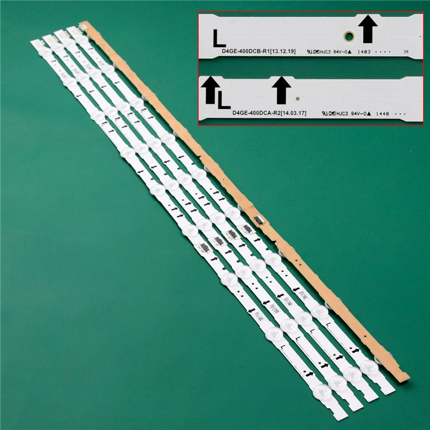 LED TV Illumination For Samsung UA40J6200AR UA40J6200AS UA40J6200AW LED Bar Backlight Strip Line Ruler D4GE-400DCA-R1 400DCB-R2