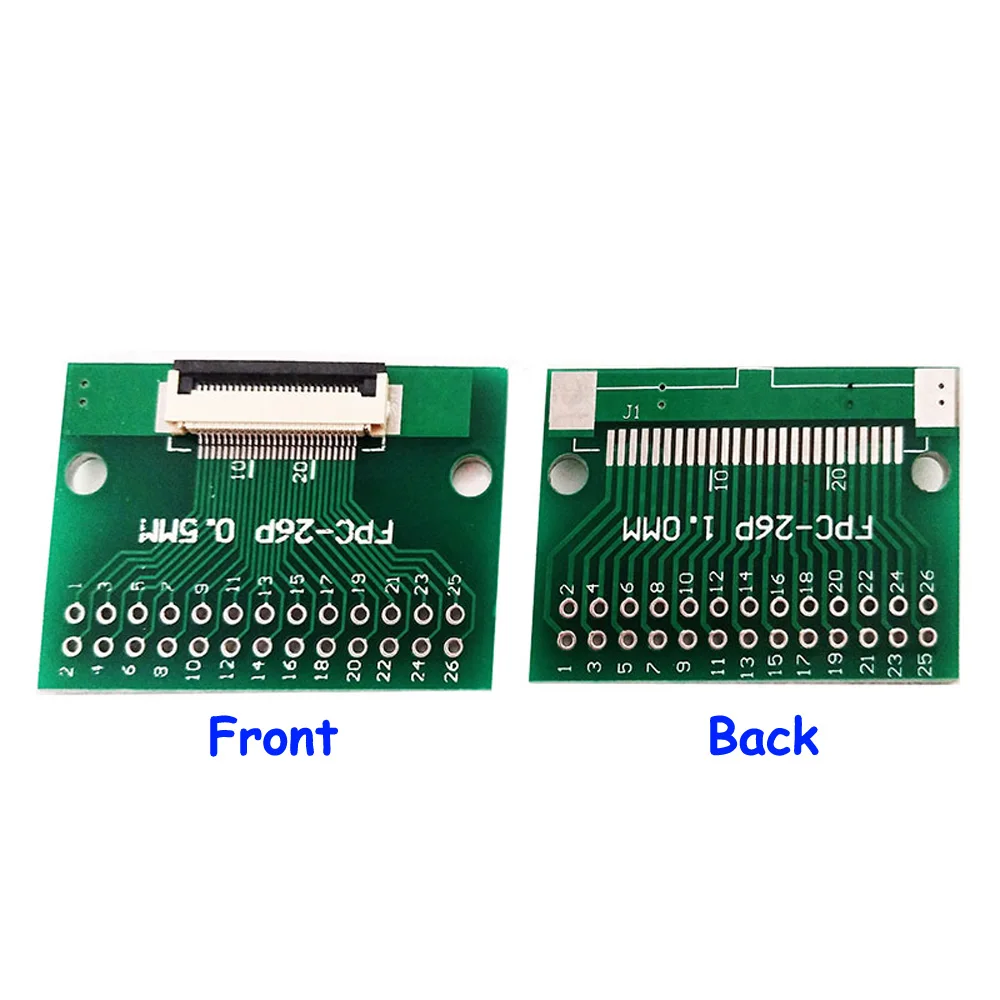 4/5/6/8/10/12/20/26/30.... Pin 0.5mm FPC/FFC PCB Connector Socket Adapter Board,4Pin to 60 Pin Flat Cable One-sided Sockets