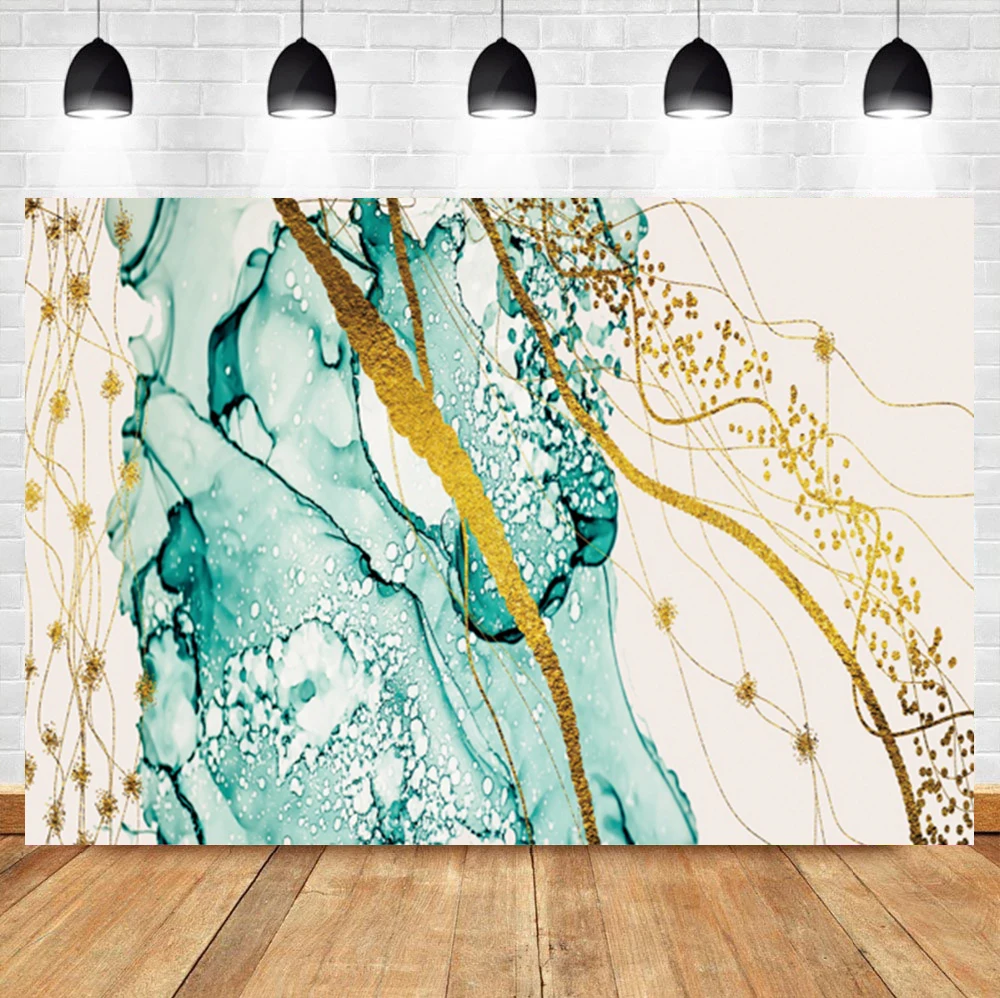 Laeacco Мрамор текстуры фото фон абстракция Винтаж масляная роспись комнаты с металлическим украшением вечерние фон для фотосъемки фотосессия Фотостудия