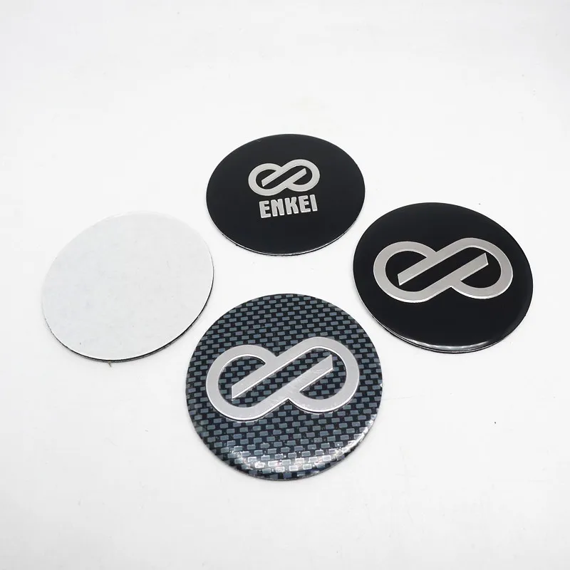 4pcs 45mm 50mm 56mm 65mm Enkei Center Cap Sticker Emblem Car Wheel Hubcaps Cover Logo Badge Aluminum