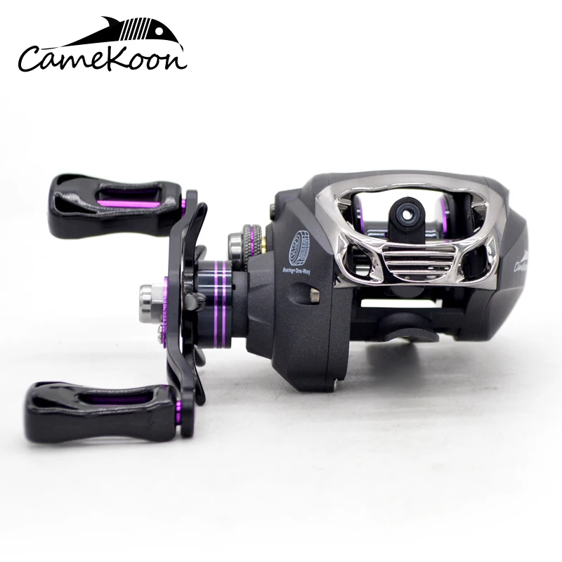 Camekoon Bait casting Rolle 8kg maximaler Widerstand 198g super leichte Guss spule 6.3:1 glattes magnetisches Bremssystem Salzwasser fischen