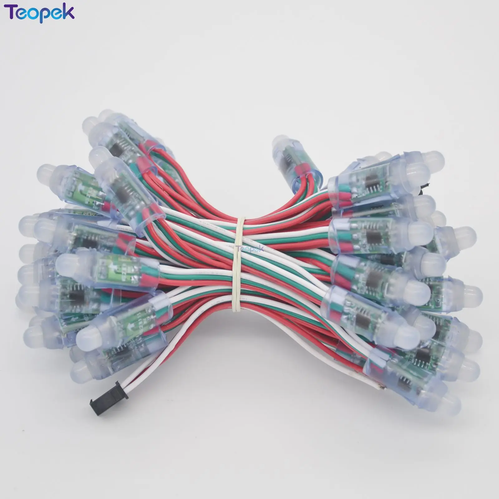 Módulo de píxeles LED Digital, resistente al agua IP68, 12mm, WS2811, DC5v, 50 unidades