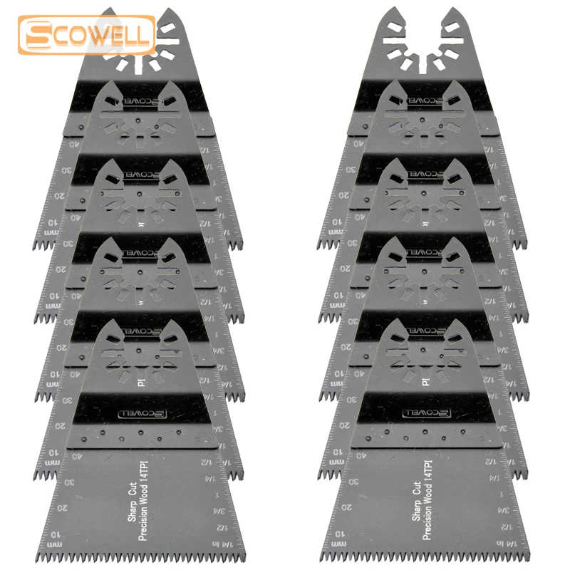 

10 PCS 65mm Triangle Plunge Oscillating Saw Blades Japanese Teeth Renovation Multi Tool Saw Blades For Fast Clean Wood Cutting