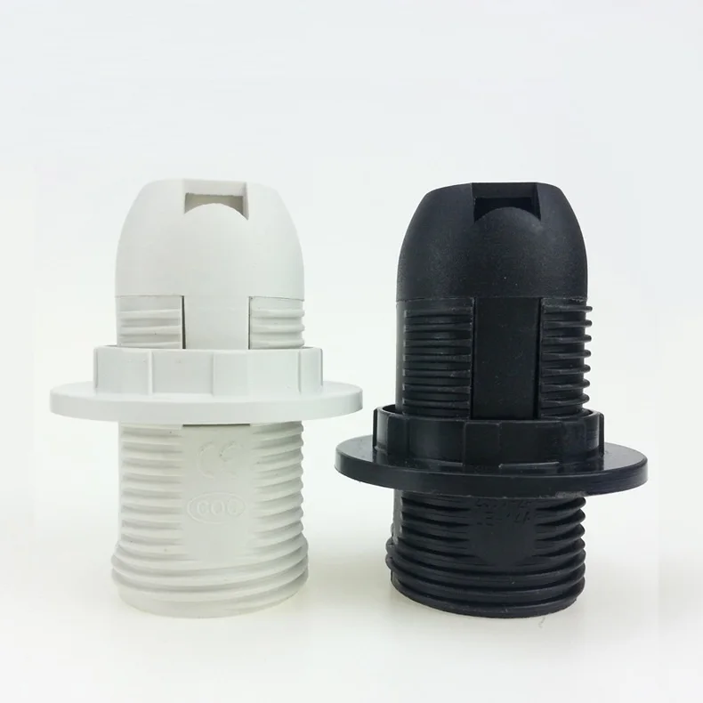 

E27/E14 Card type Full tooth Lamp head plastic Screw Lamp head CE/CQC Insulation Materials Safe and reliable