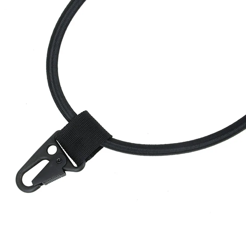 TMC-M7S-BK New LDT MP7 Sling Tactical Elastic Single Point Lanyard with Metal Steel Buckle