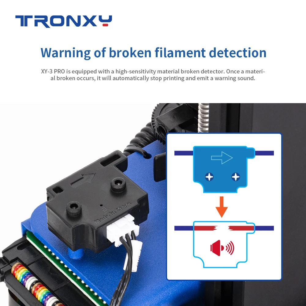 Imagem -04 - Pro Retomar a Falha de Energia Treliça Vidro Impressora 3d Kit Faça Você Mesmo com Alta Precisão Ultra-silencioso Função de Detecção de Filamento Inteligente Xy3