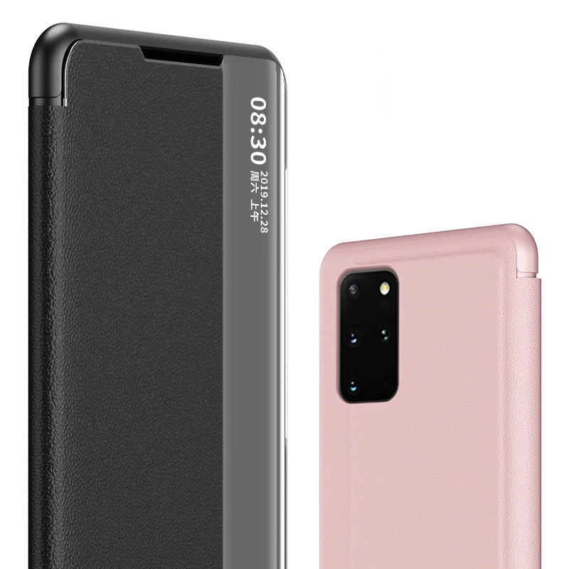 Custodia per telefono Smart Mirror di lusso per Huawei Honor P40 P30 Lite P20 Flip Cover in pelle per Mate 40 30 20 Pro Plus 10 P Smart Z 2019