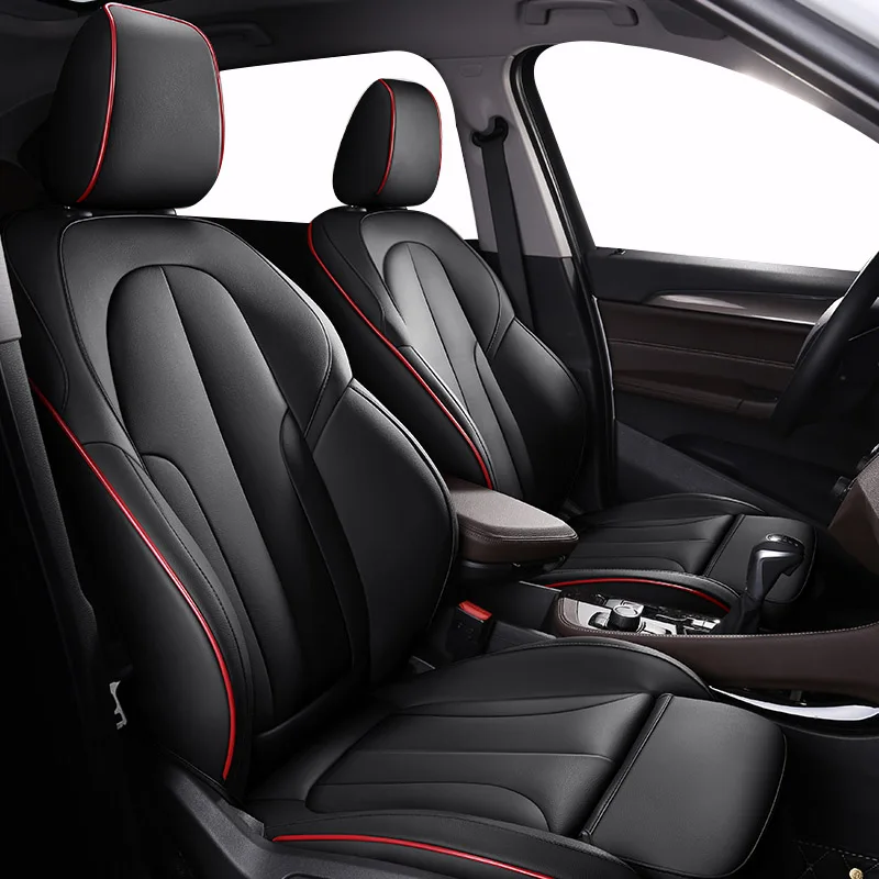 Car Seat Cover For Bmw E90 X5 E53 E91 X6 E71 F10 E34 F15 G30 X6 E71 Z4 E85 E84 E83 F15 Custom Leather Auto Accessories