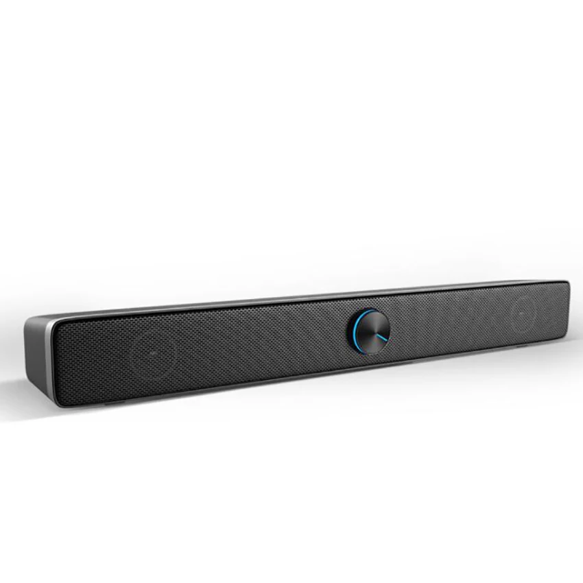 Computer Speakers, Wired Computer Sound Bar, Stereo USB Powered Mini Soundbar Speaker for PC Tablets Desktop Cellphone Laptop