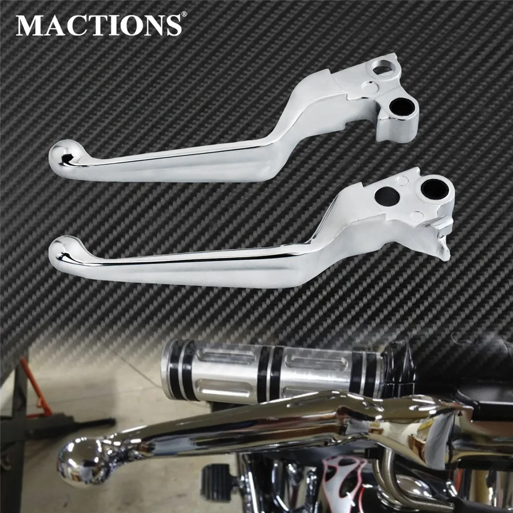 Motocyklowe chromowane dźwignie hamulca i sprzęgła CNC do Harley Touring Dyna Softail Sportster XL 883 1200 Street Glide Road King Fatboy