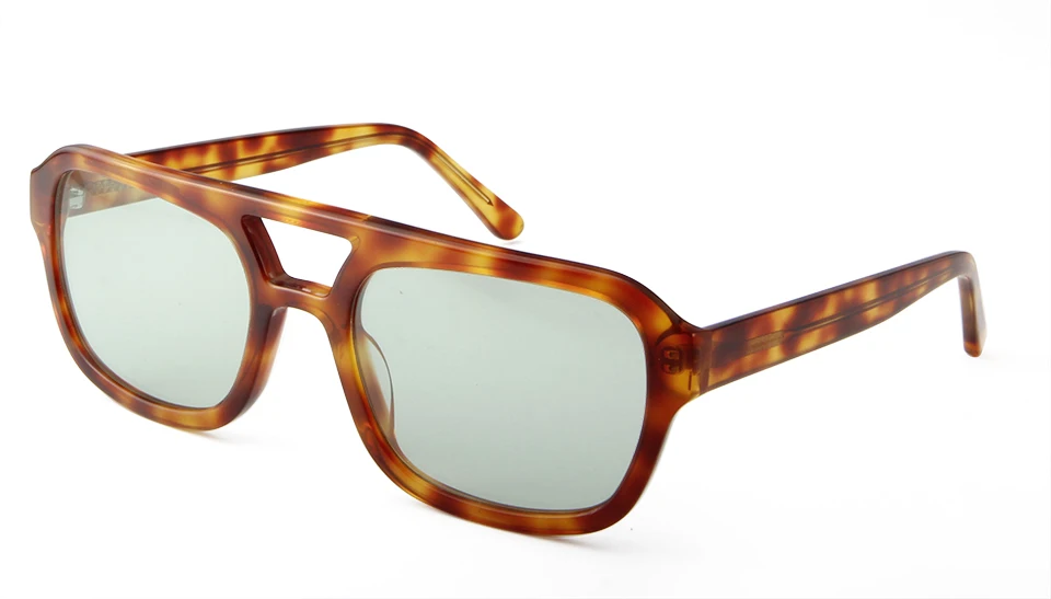 VE Designer Quadratische Sonnenbrille für Damen, Hochwertige Weiße Acetat-Sonnenbrille für Herren, Doppelbrücken-Design, Große Gläser, Oculos – Detail 6