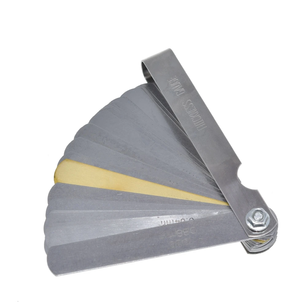 32-Klingen-Messblätter-Set für metrische Dickenmessungen, Modul-Ventilspaltmessgerät /METRISCH mit Messbereich 0,04 mm - 0,88 mm – Detail 6